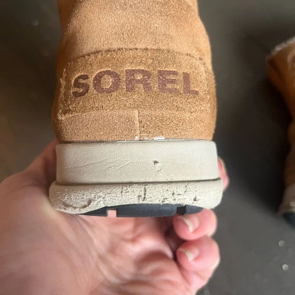 Sorel Explorer Zips Waterproof Suede Winter Boots - Picture 9 of 11